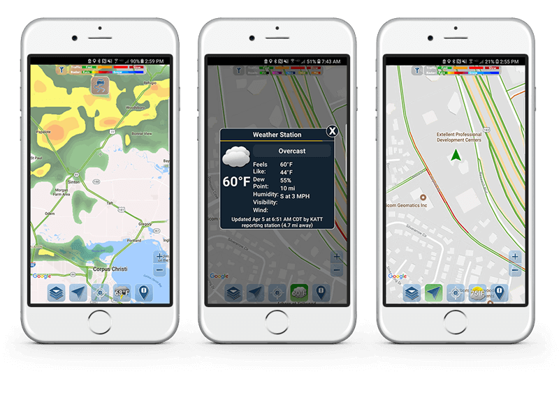 Traffic Spotter app with map overlays